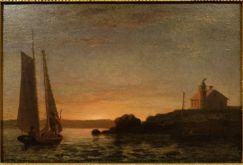 Ten Pound Island at Sunset, Fitz Henry Lane