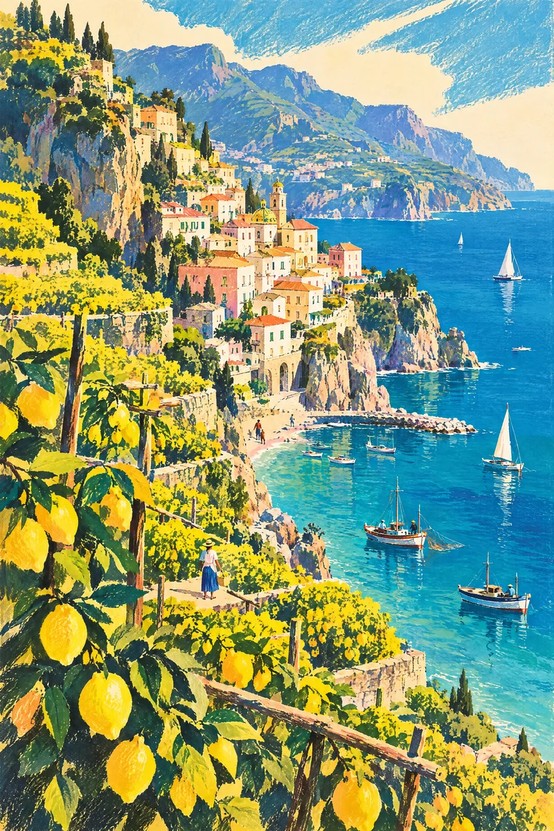 Lemon Groves, Amalfi, The Departure Board