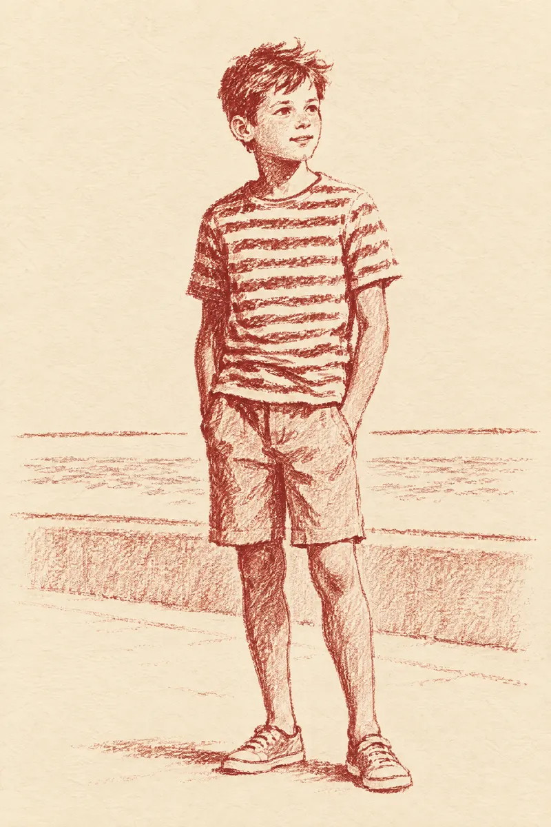 Boy In Stripes, Painted Agency