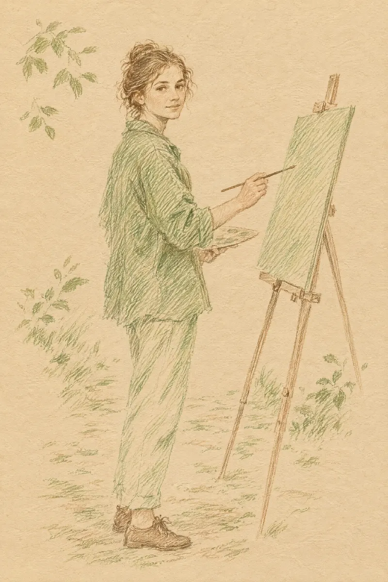 Painter At Easel, Painted Agency
