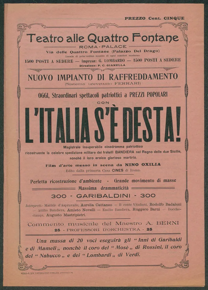 L'Italia s'è desta!, Regie Officine Tipografiche