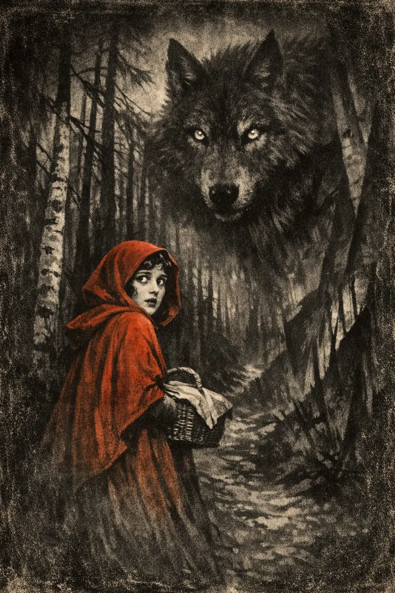 Little Red Riding Hood, Expressionist 1922, Nightfables