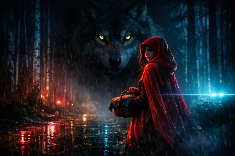 Little Red Riding Hood, Neon Noir, Nightfables