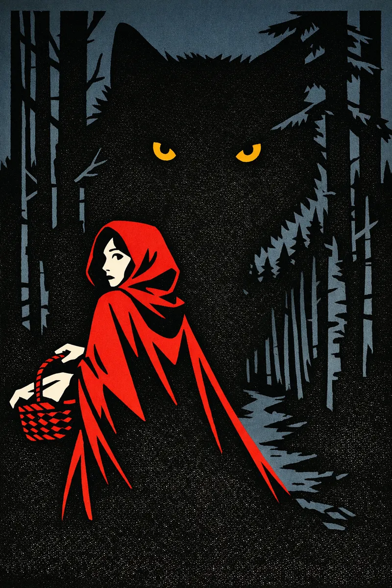 Little Red Riding Hood, Limited Screenprint, Nightfables