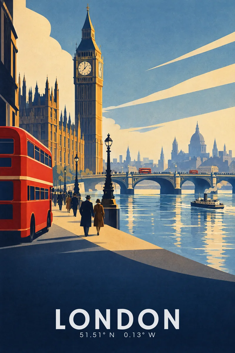 London, The Departure Board