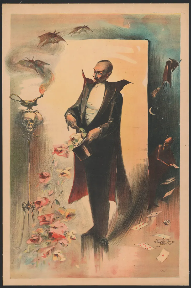 The Magician — Roses From the Hat, Calvert Lithographing Co., Detroit