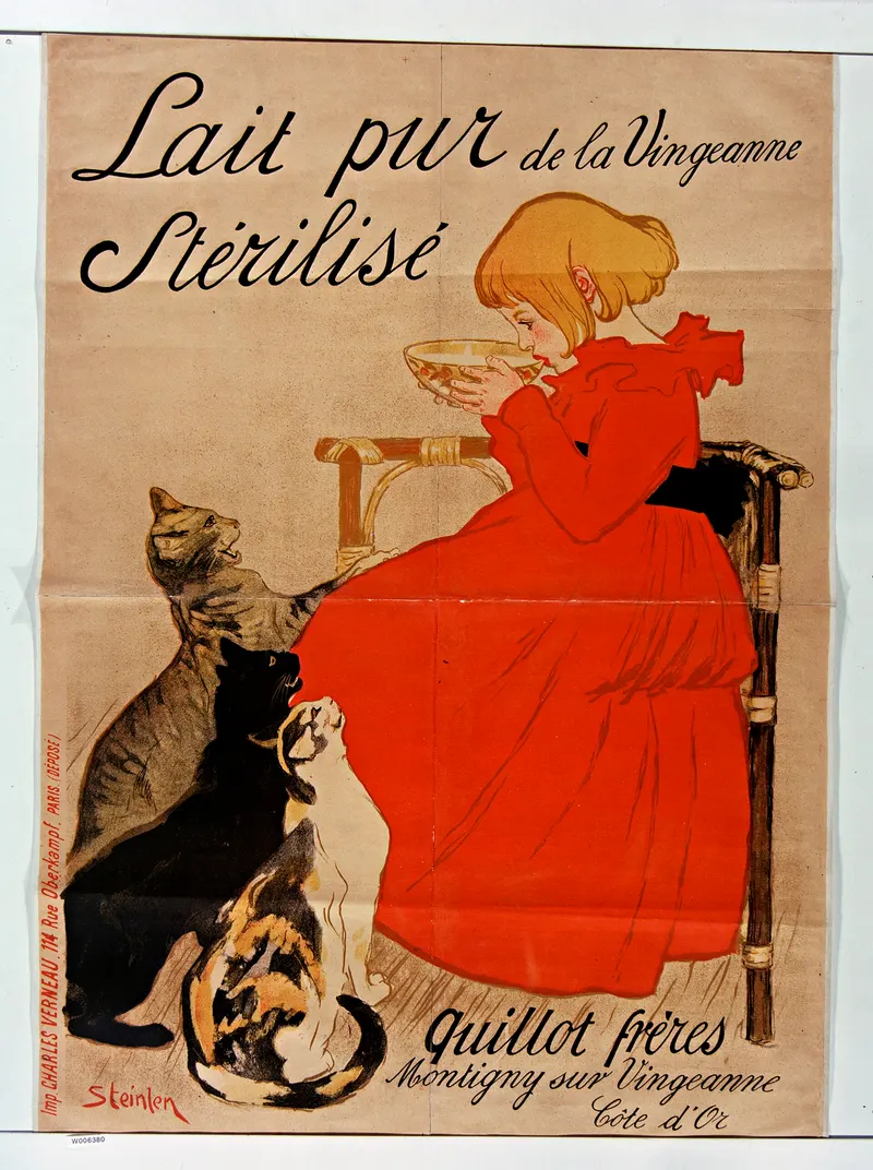 Lait Pur Stérilisé — Steinlen, 1894, Théophile Alexandre Steinlen