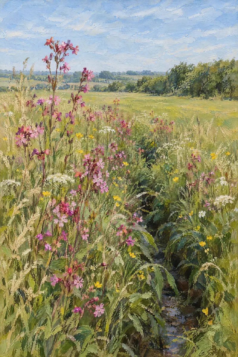 Campion Along The Ditch, Painted Agency