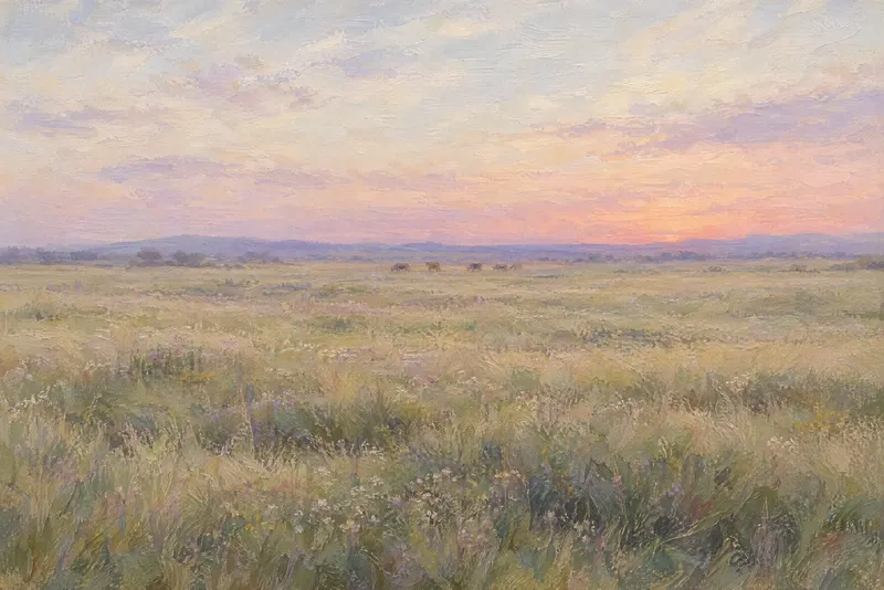 Cattle At Dusk, Painted Agency