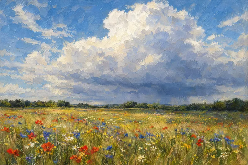Meadow Under Cloud, Painted Agency