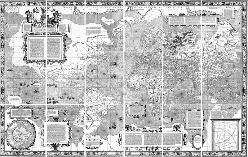 Mercator's World Map, Gerardus Mercator