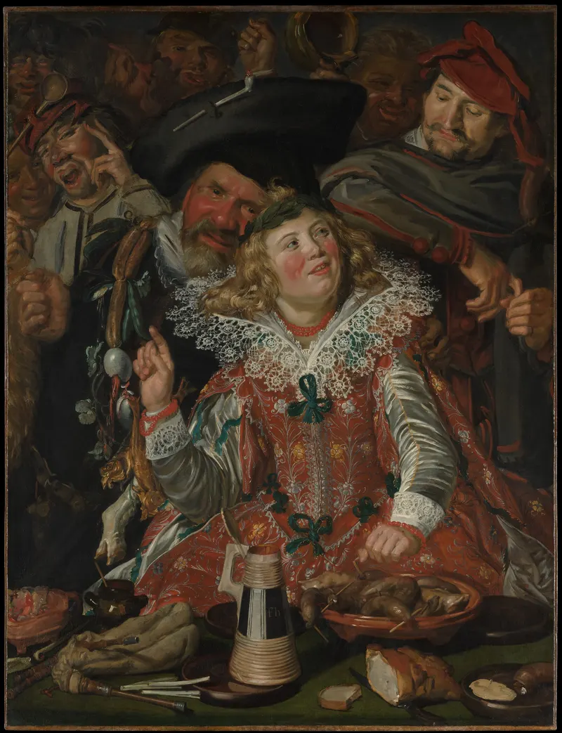 Merrymakers at Shrovetide, Frans Hals (1582 to 1666)