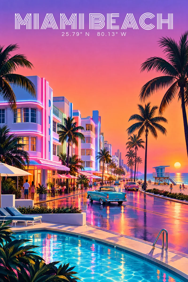 Miami Beach, The Departure Board
