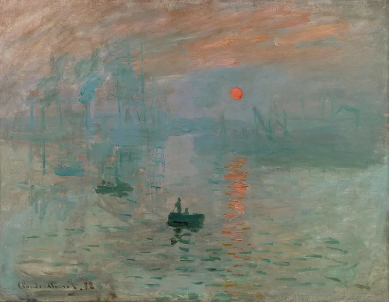 Impression, Sunrise, Claude Monet (1840 to 1926)