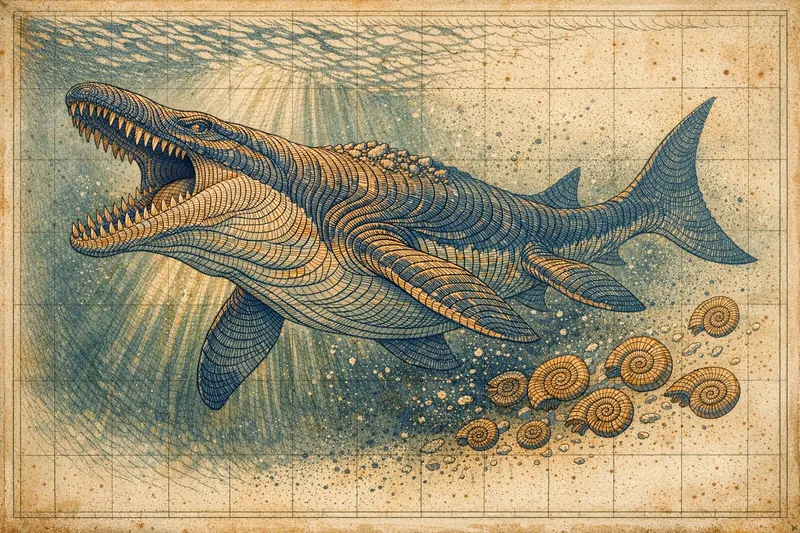 Mosasaurus hoffmannii, Topographic, Thunder Lizards