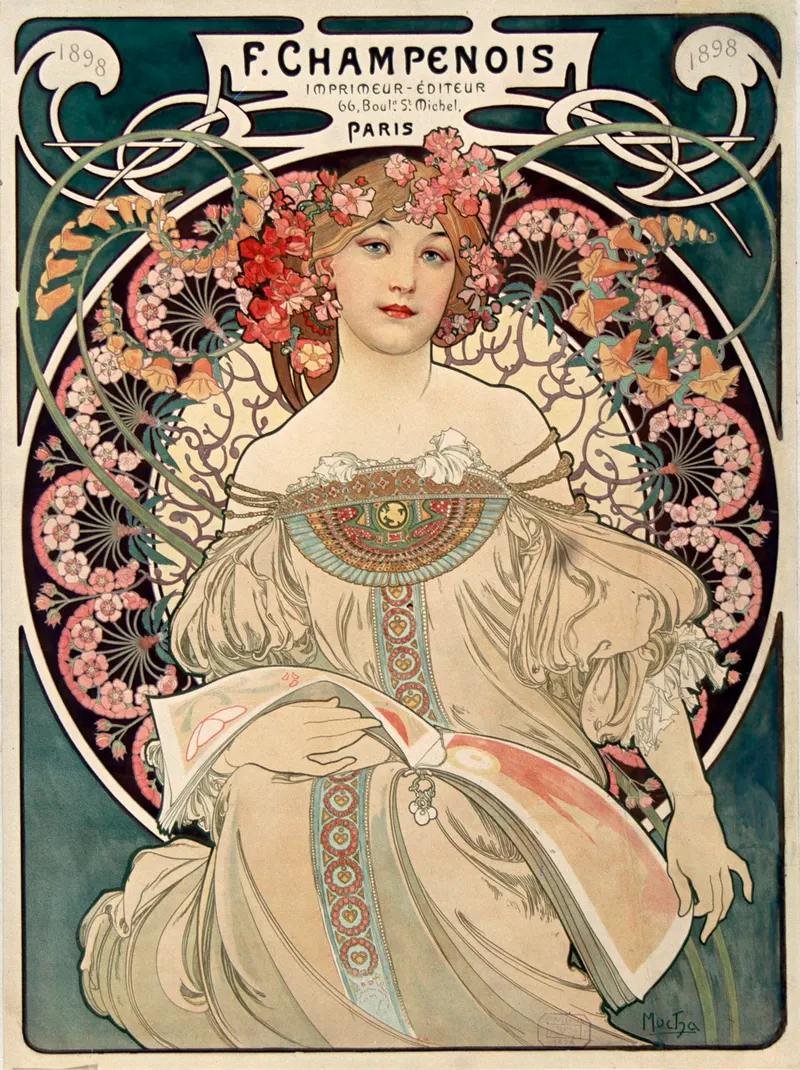 Rêverie, Alphonse Mucha (1860 to 1939)