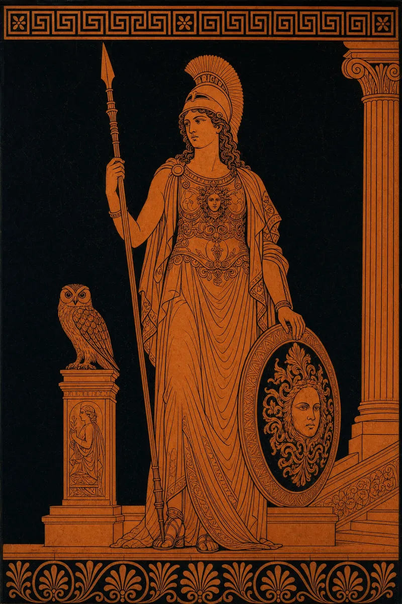 Athena, Painted Myths