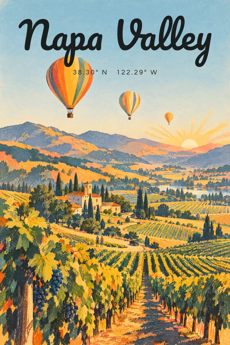 Napa Valley, The Departure Board