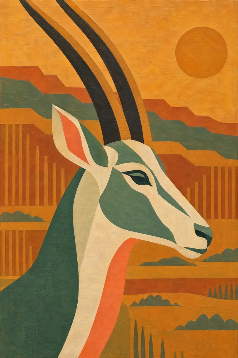 Antelope Profile, Painted Agency