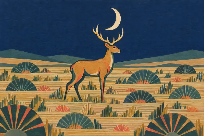 Crescent Deer, Painted Agency