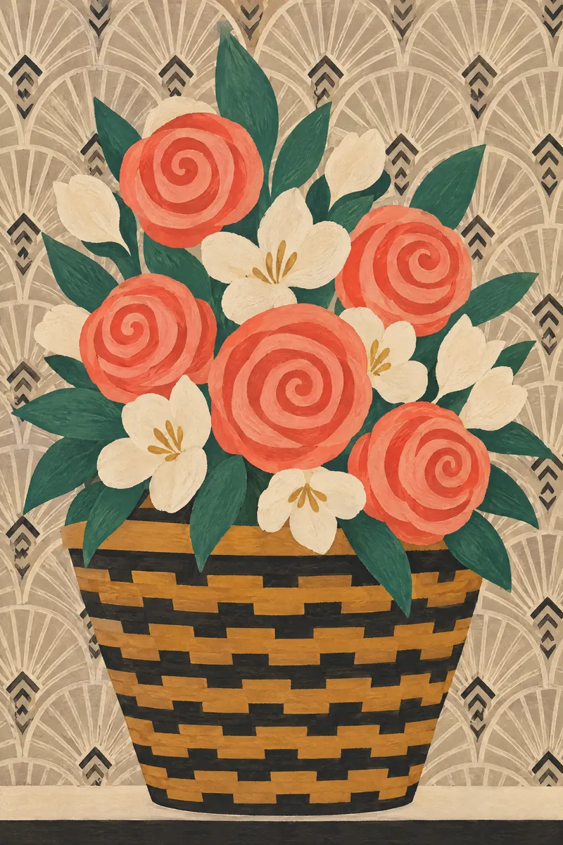 Rose Basket, Painted Agency