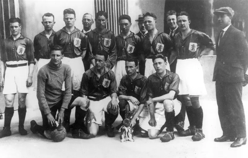 The Dutch Eleven Before Uruguay, 1924, Unknown photographer