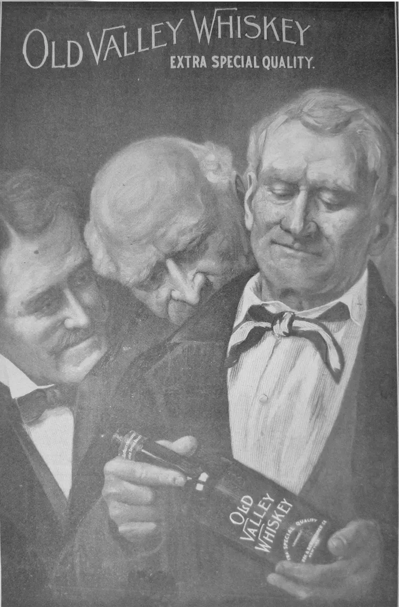 Old Valley Whiskey, 1905, Polk's Seattle City Directory