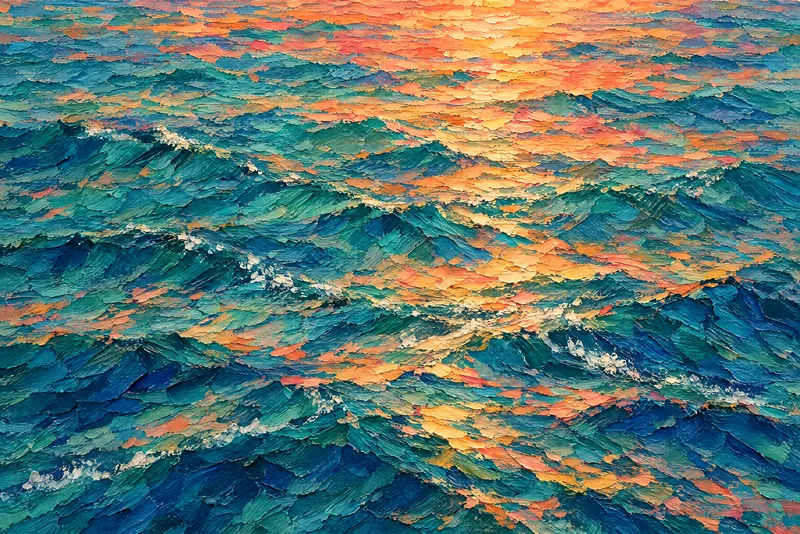 Gold Crosscurrent Ripples, Painted Agency