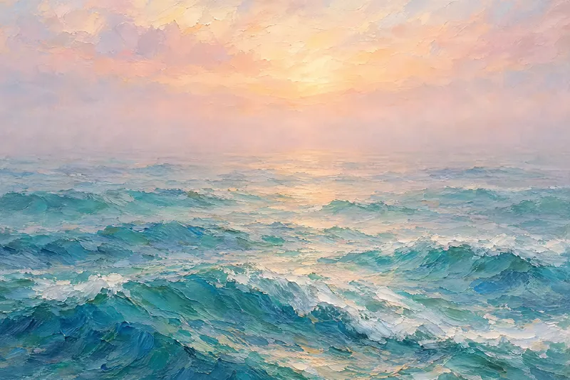 Mist Dawn Sea, Painted Agency