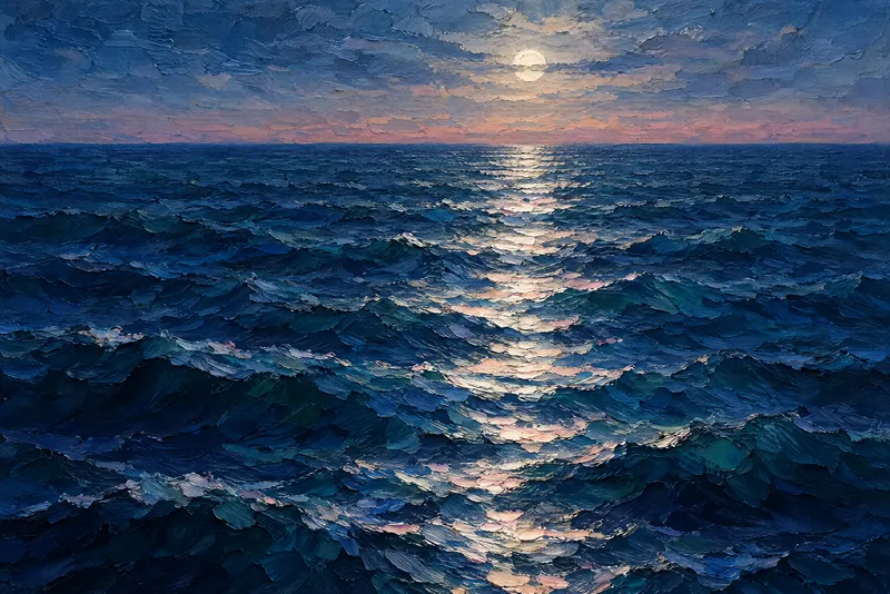 Moonlit Water Path, Painted Agency