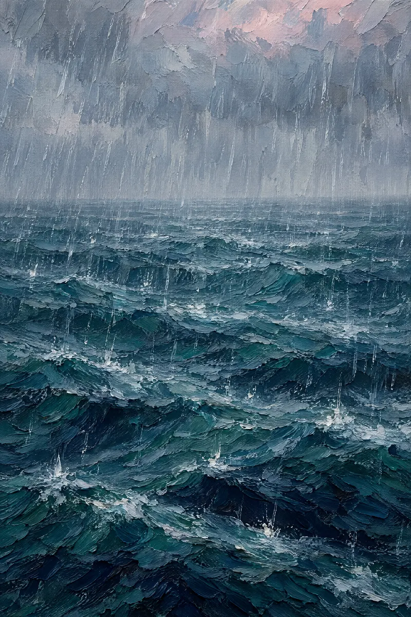 Rain On Sea, Painted Agency