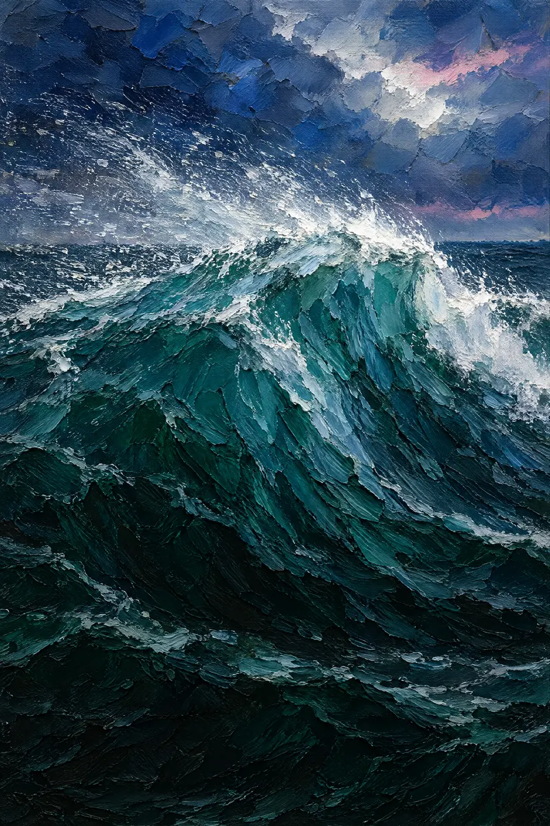 Windblown Crest Spray, Painted Agency