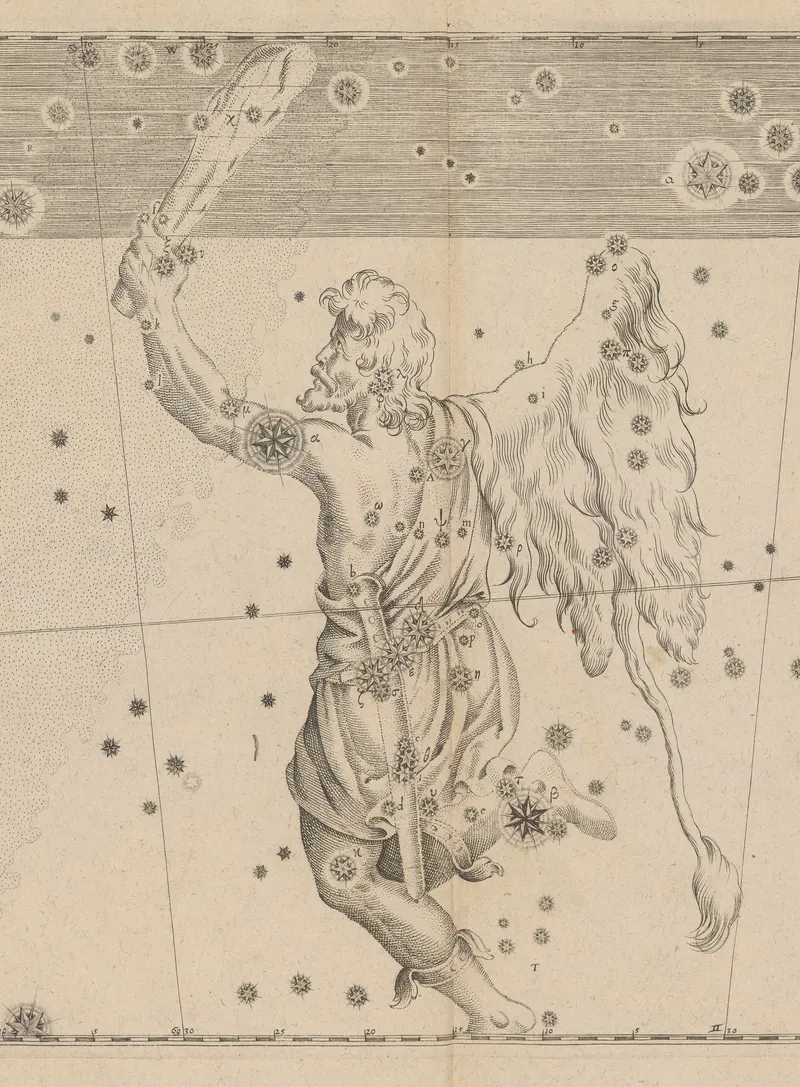 Orion, the Hunter, after Bayer / Hevelius / Flamsteed