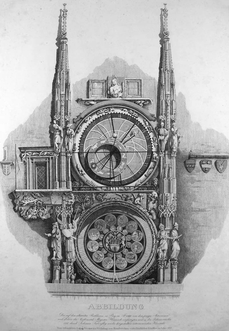 The Orloj, Engraved — 1837, after Czermak / Kandler