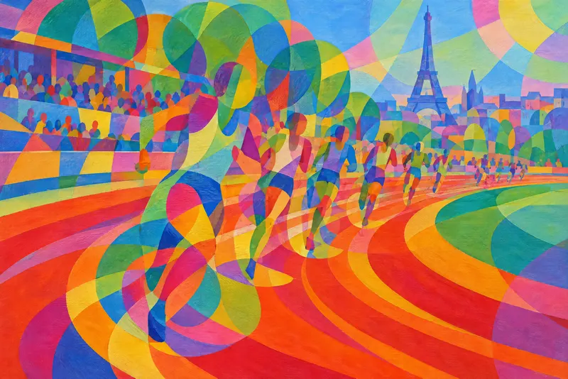 Runners on the Track, Painted Agency