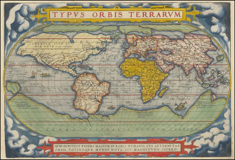 Typus Orbis Terrarum, Abraham Ortelius