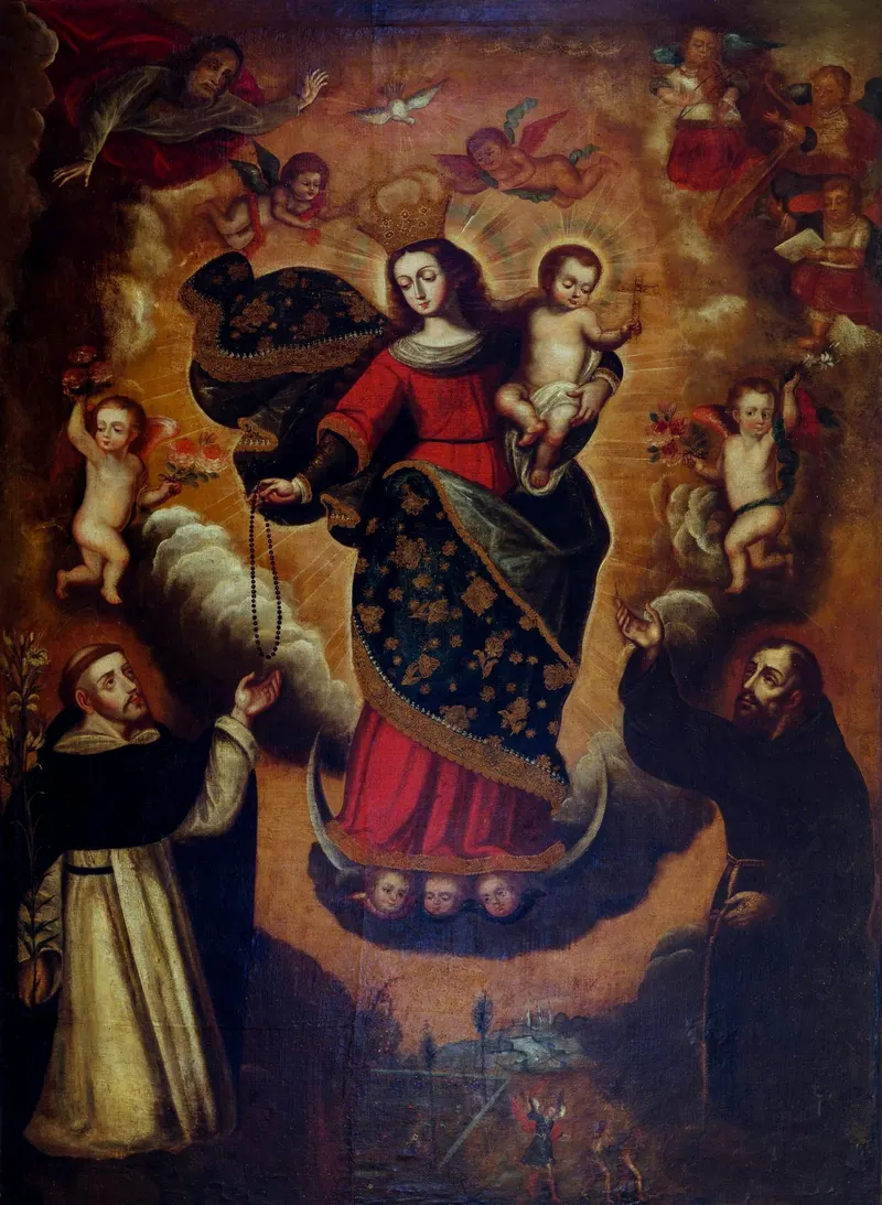 Our Lady of the Rosary, Anonymous painter, Viceroyalty of Peru