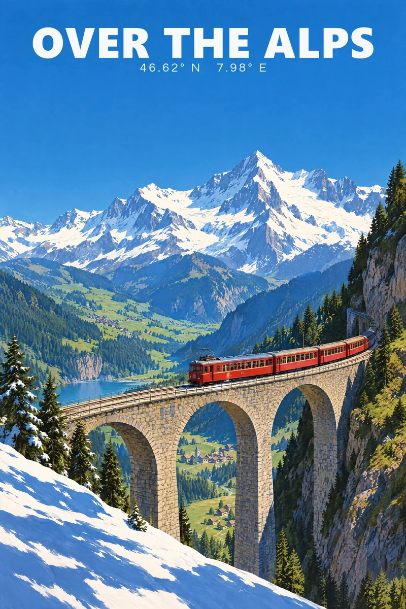 Over the Alps, The Departure Board