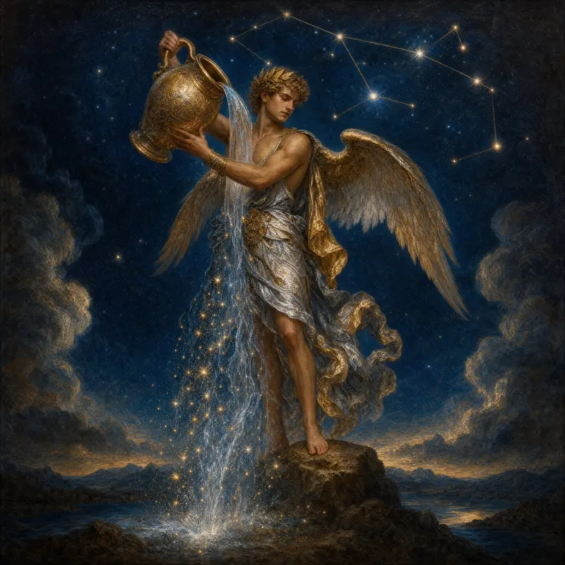 Aquarius, Painted Zodiac