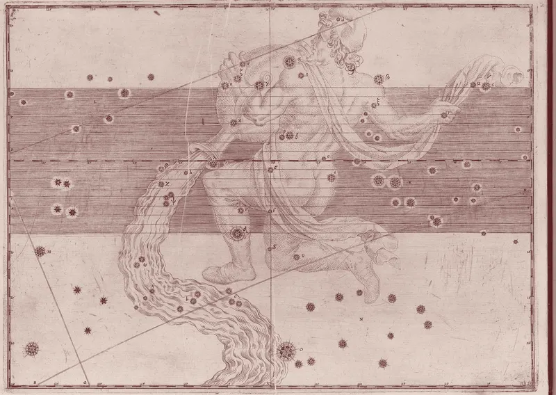 Aquarius, the Water-Bearer — Venetian Red, Johann Bayer