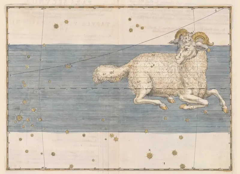 Aries, the Ram — Illuminated, Johann Bayer