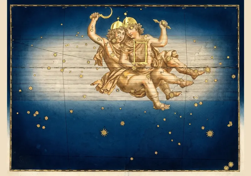 Gemini, the Twins — Illuminated II, Johann Bayer