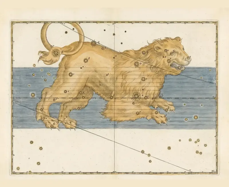 Leo, the Lion — Illuminated, Johann Bayer
