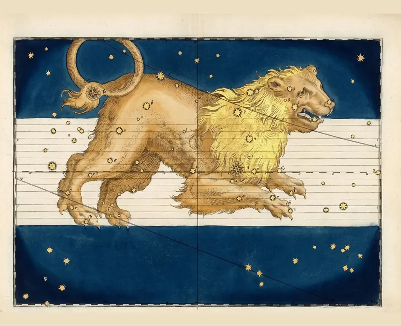 Leo, the Lion — Illuminated II, Johann Bayer