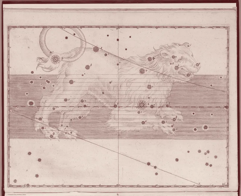 Leo, the Lion — Venetian Red, Johann Bayer