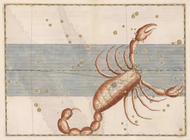 Scorpio, the Scorpion — Illuminated, Johann Bayer