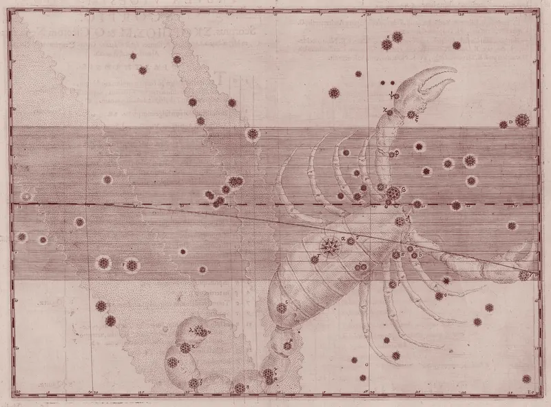 Scorpio, the Scorpion — Venetian Red, Johann Bayer