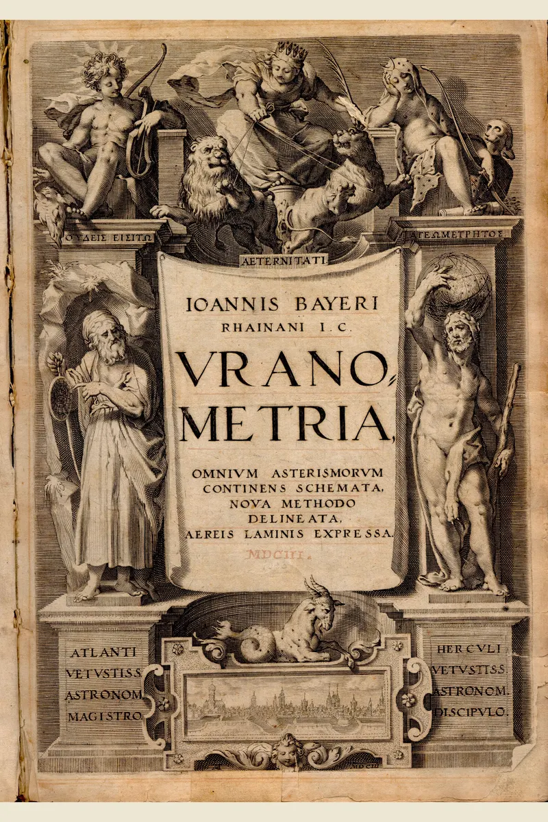 Uranometria, the Title Page, Johann Bayer