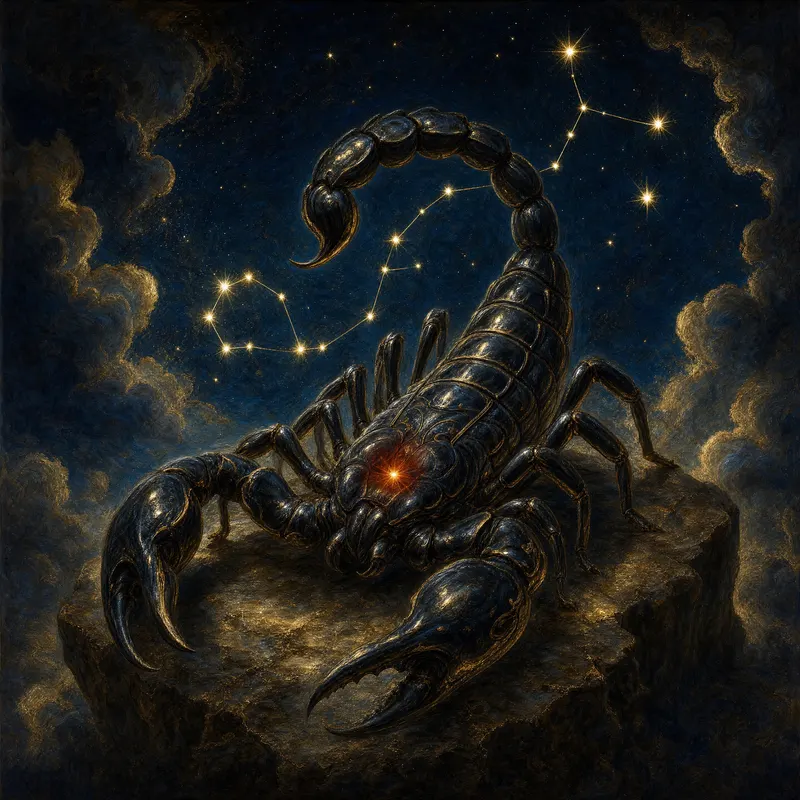 Scorpio, Painted Zodiac