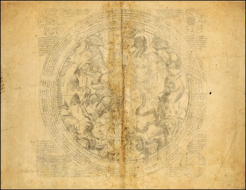 Celestial Chart with Horoscope, Antoine De Fer